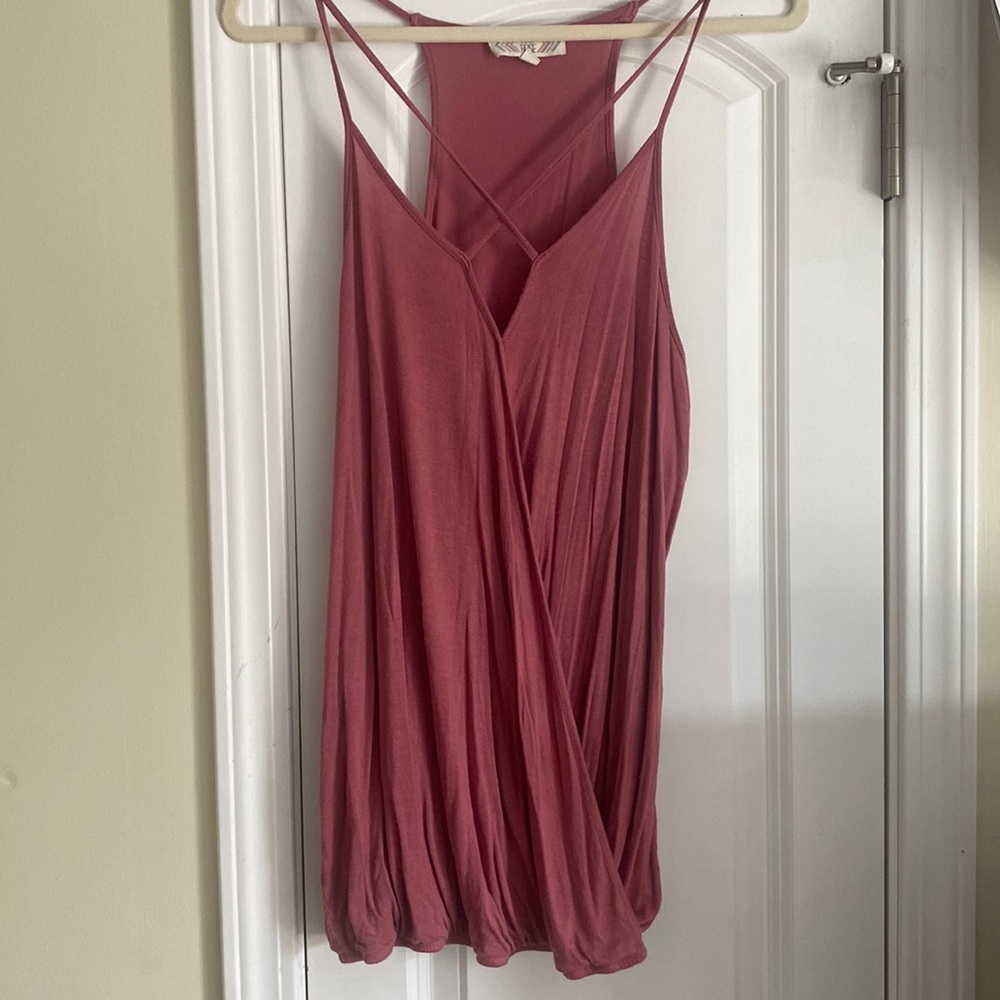 Pink Rose / Large / Pink, Crossover Tank